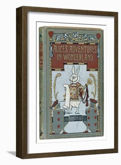 The White Rabbit is Featured on the Cover of the 1908 Edition Published by John Lane Bodley Head-W.h. Walker-Framed Premium Giclee Print