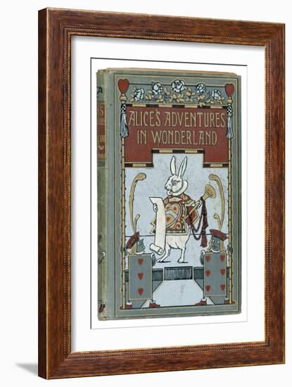 The White Rabbit is Featured on the Cover of the 1908 Edition Published by John Lane Bodley Head-W.h. Walker-Framed Premium Giclee Print