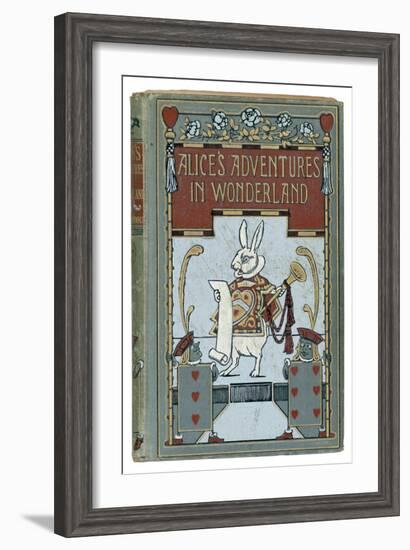 The White Rabbit is Featured on the Cover of the 1908 Edition Published by John Lane Bodley Head-W.h. Walker-Framed Art Print