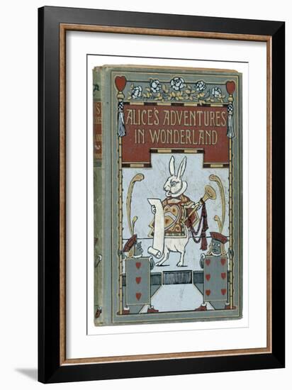 The White Rabbit is Featured on the Cover of the 1908 Edition Published by John Lane Bodley Head-W.h. Walker-Framed Art Print