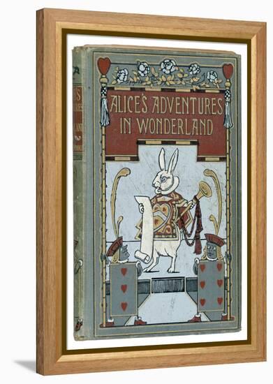 The White Rabbit is Featured on the Cover of the 1908 Edition Published by John Lane Bodley Head-W.h. Walker-Framed Stretched Canvas