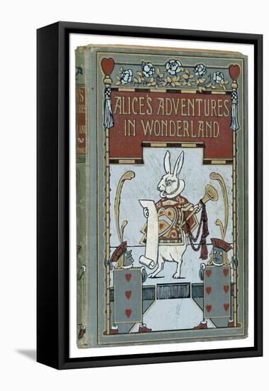 The White Rabbit is Featured on the Cover of the 1908 Edition Published by John Lane Bodley Head-W.h. Walker-Framed Stretched Canvas