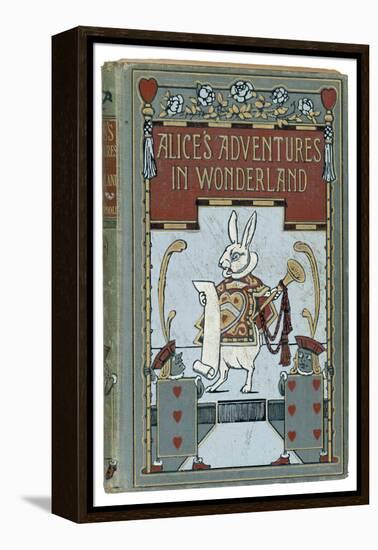 The White Rabbit is Featured on the Cover of the 1908 Edition Published by John Lane Bodley Head-W.h. Walker-Framed Stretched Canvas