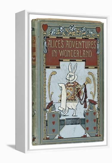 The White Rabbit is Featured on the Cover of the 1908 Edition Published by John Lane Bodley Head-W.h. Walker-Framed Stretched Canvas