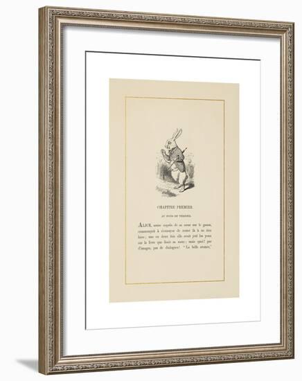 The White Rabbit-John Tenniel-Framed Premium Giclee Print