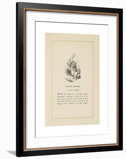 The White Rabbit-John Tenniel-Framed Premium Giclee Print