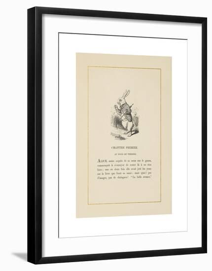 The White Rabbit-John Tenniel-Framed Premium Giclee Print