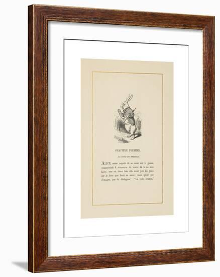 The White Rabbit-John Tenniel-Framed Premium Giclee Print