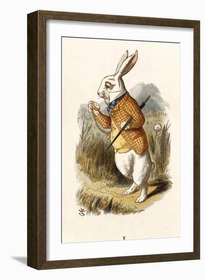 The White Rabbit-John Teniel-Framed Giclee Print