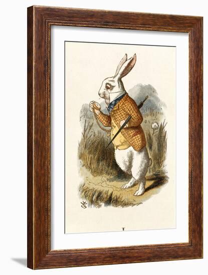 The White Rabbit-John Teniel-Framed Giclee Print