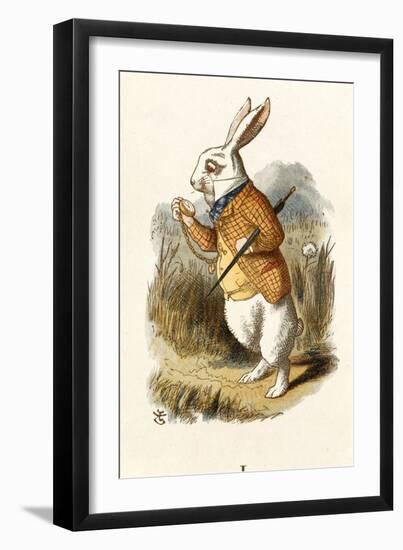 The White Rabbit-John Teniel-Framed Giclee Print