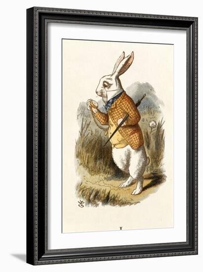 The White Rabbit-John Teniel-Framed Giclee Print