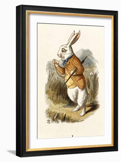 The White Rabbit-John Teniel-Framed Giclee Print