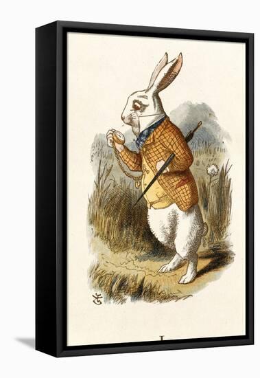 The White Rabbit-John Teniel-Framed Premier Image Canvas