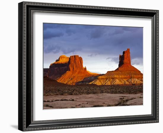 The White Rim Trail in Canyonlands National Park, Near Moab, Uta-Sergio Ballivian-Framed Photographic Print