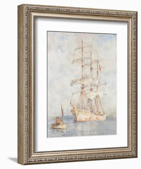 The White Ship, 1915-Henry Scott Tuke-Framed Giclee Print