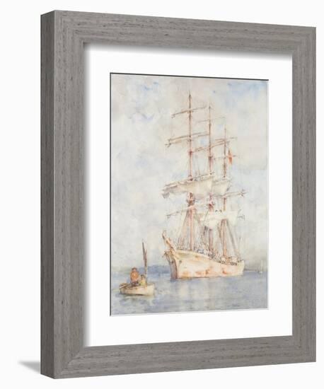 The White Ship, 1915-Henry Scott Tuke-Framed Giclee Print