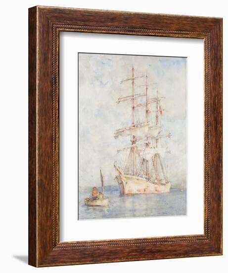 The White Ship, 1915-Henry Scott Tuke-Framed Giclee Print