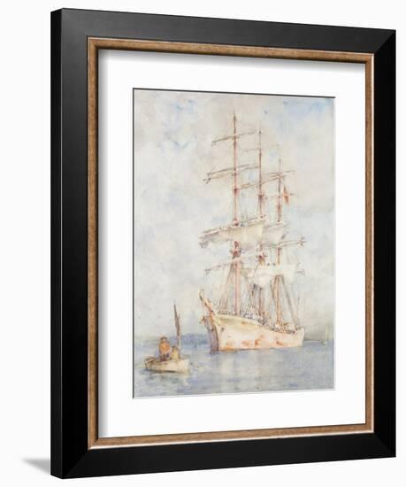 The White Ship, 1915-Henry Scott Tuke-Framed Giclee Print