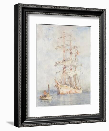 The White Ship, 1915-Henry Scott Tuke-Framed Giclee Print