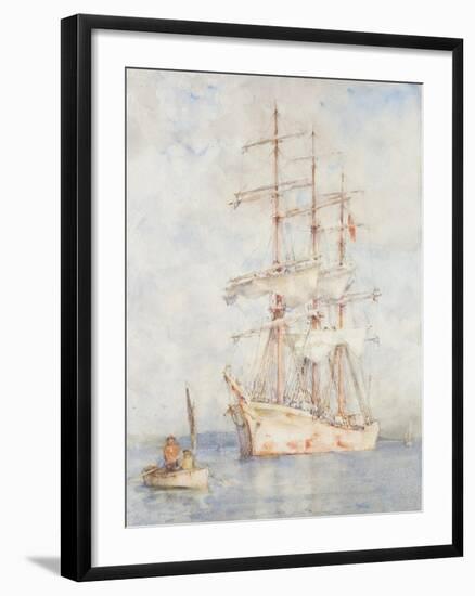 The White Ship, 1915-Henry Scott Tuke-Framed Giclee Print