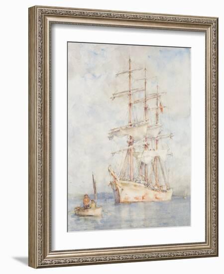 The White Ship, 1915-Henry Scott Tuke-Framed Giclee Print