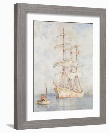 The White Ship, 1915-Henry Scott Tuke-Framed Giclee Print