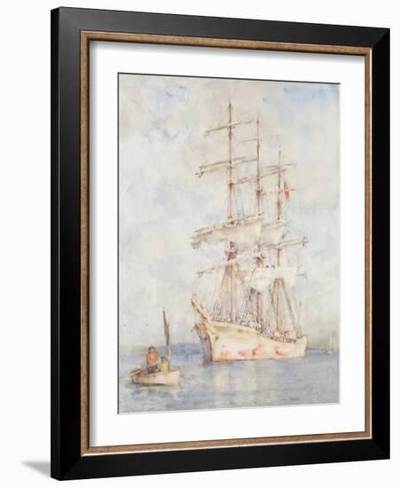 The White Ship, 1915-Henry Scott Tuke-Framed Giclee Print