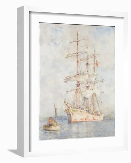 The White Ship, 1915-Henry Scott Tuke-Framed Giclee Print