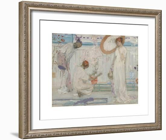 The White Symphony - Three Girls-James McNeill Whistler-Framed Premium Giclee Print