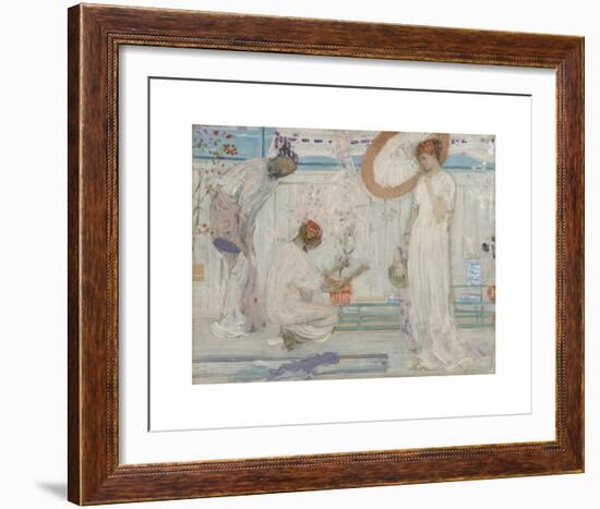 The White Symphony - Three Girls-James McNeill Whistler-Framed Premium Giclee Print