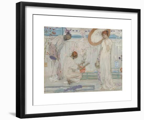 The White Symphony - Three Girls-James McNeill Whistler-Framed Premium Giclee Print