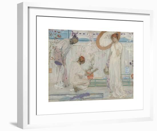 The White Symphony - Three Girls-James McNeill Whistler-Framed Premium Giclee Print