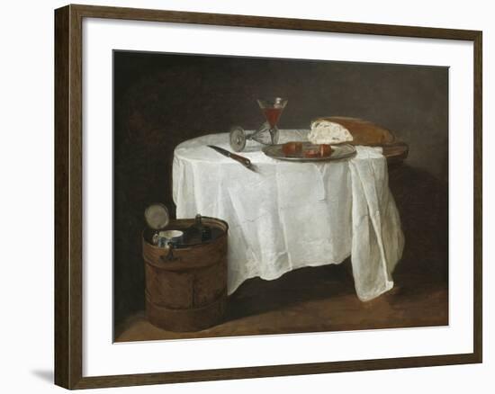 The White Tablecloth, 1731-32-Jean-Baptiste Simeon Chardin-Framed Giclee Print