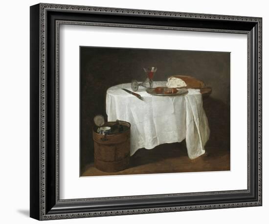 The White Tablecloth, 1731-32-Jean-Baptiste Simeon Chardin-Framed Premium Giclee Print