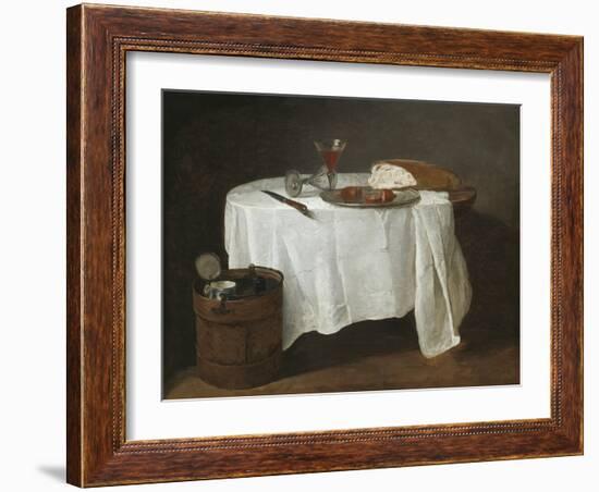 The White Tablecloth, 1731-32-Jean-Baptiste Simeon Chardin-Framed Giclee Print