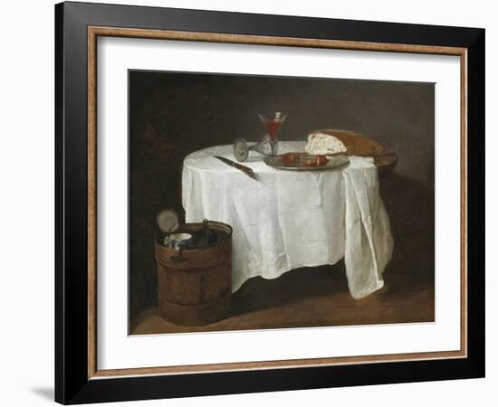 The White Tablecloth, 1731-32-Jean-Baptiste Simeon Chardin-Framed Giclee Print