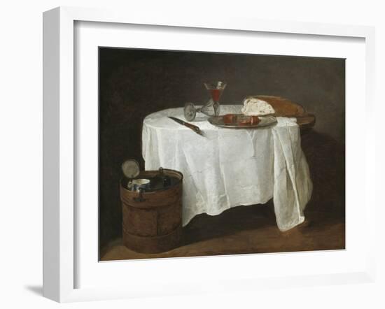 The White Tablecloth, 1731-32-Jean-Baptiste Simeon Chardin-Framed Giclee Print