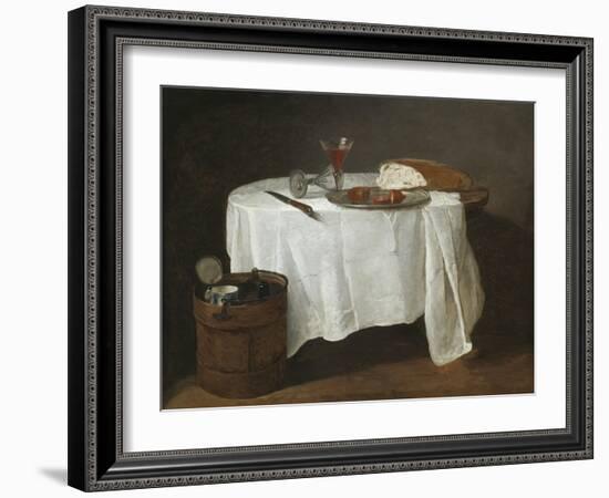 The White Tablecloth, 1731-32-Jean-Baptiste Simeon Chardin-Framed Giclee Print