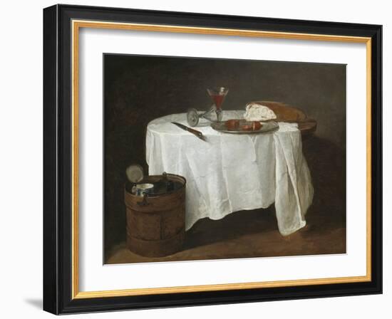 The White Tablecloth, 1731-32-Jean-Baptiste Simeon Chardin-Framed Giclee Print