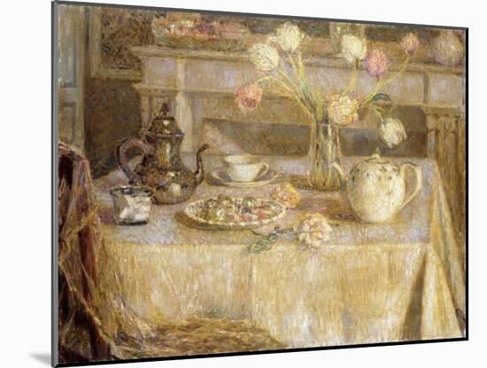 The White Tablecloth; La Nappe Blanche, (Oil on Canvas)-Henri Eugene Augustin Le Sidaner-Mounted Giclee Print