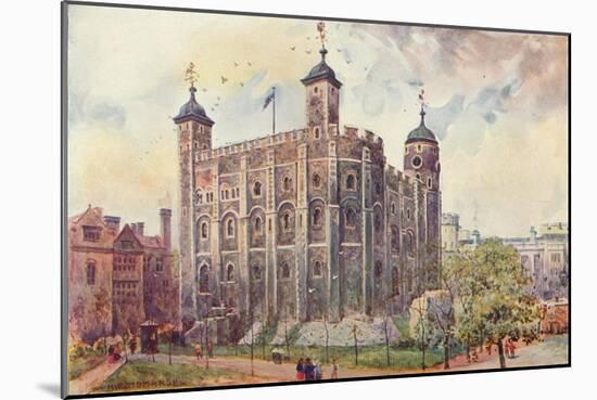 The White Tower, Tower of London, 1906-Unknown-Mounted Giclee Print