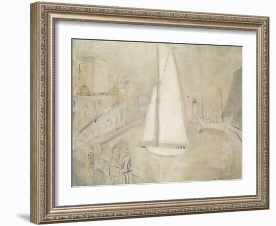 The White Yacht in Monte Carlo-Christopher Wood-Framed Giclee Print