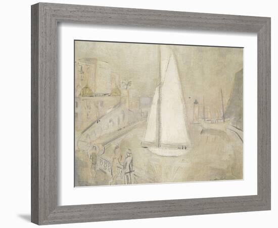 The White Yacht in Monte Carlo-Christopher Wood-Framed Giclee Print