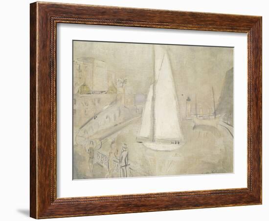 The White Yacht in Monte Carlo-Christopher Wood-Framed Giclee Print