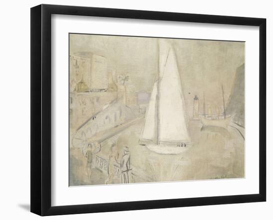 The White Yacht in Monte Carlo-Christopher Wood-Framed Giclee Print