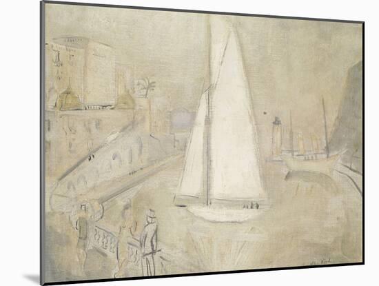 The White Yacht in Monte Carlo-Christopher Wood-Mounted Giclee Print