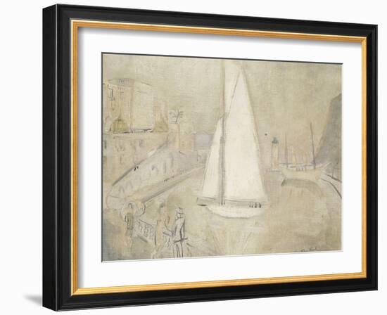 The White Yacht in Monte Carlo-Christopher Wood-Framed Giclee Print