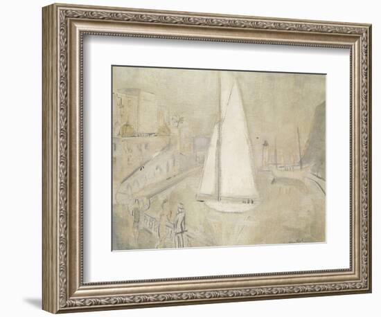 The White Yacht in Monte Carlo-Christopher Wood-Framed Giclee Print