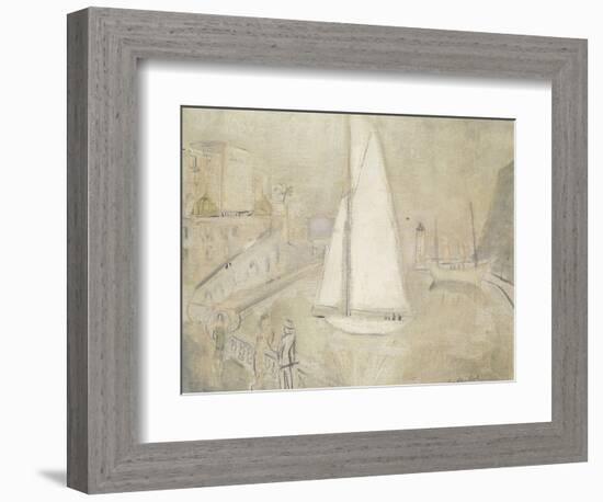 The White Yacht in Monte Carlo-Christopher Wood-Framed Giclee Print